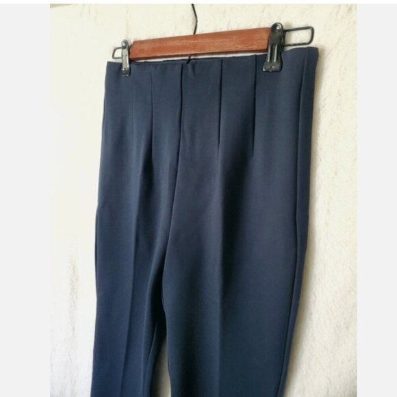 Banana Republic Bootcut Cropped PONTE Pull-On Pants Navy Blue XS #706708 RT$100 - Picture 6 of 7